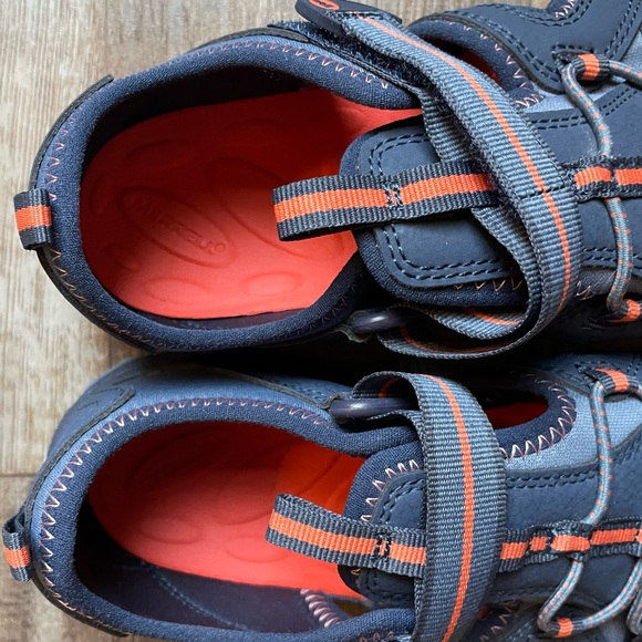 Merrell Kids Hydro 2 Navy Orange Sandal, Size 4M - Picture 3 of 11